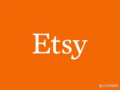 Etsy official logo solid orange background image