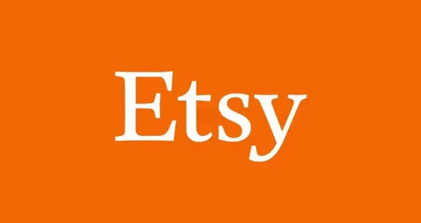 Etsy official logo solid orange background image