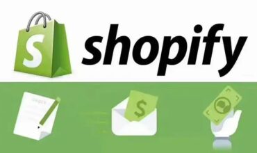 Shopify shopping bag illustration for cross-border e-commerce order process