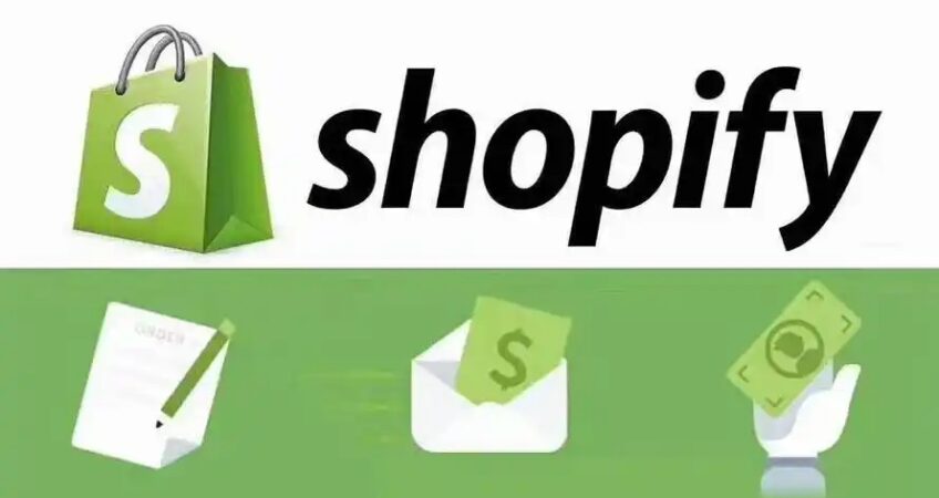 Shopify shopping bag illustration for cross-border e-commerce order process