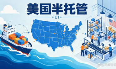 Illustration of Xunfeng US semi-managed service, ocean shipping and US local warehouse fulfillment
