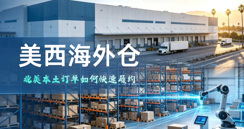 Modern Los Angeles US west coast overseas warehouse for cross-border e-commerce fulfillment