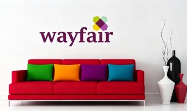 Wayfair logo displayed with home furniture, home decor e-commerce platform